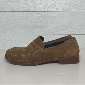 Cole Haan Grand.os Pinch Suede Penny Loafers Mens Size 9